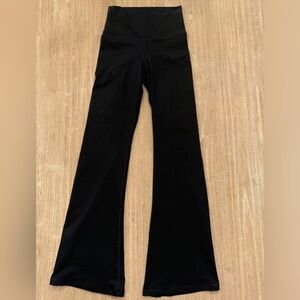 Fleo black flare leggings